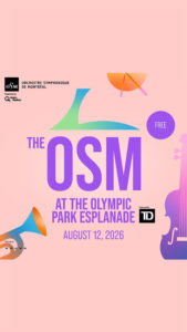 The OSM at the Olympic Park Esplanade
