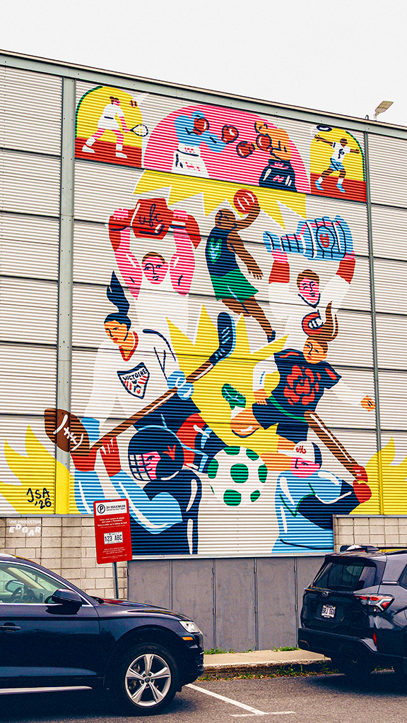 Murale – L’essor du sport professionnel montréalais